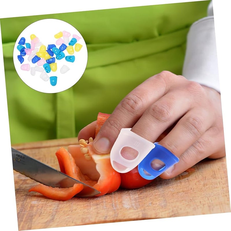 40Pcs Transparent Finger Covers for Money Counting and Dicing Flexible Fingertip Guards - Image 4